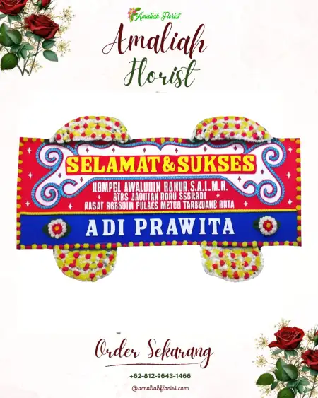 Papan Bunga Ucapan Selamat Mekanderejo